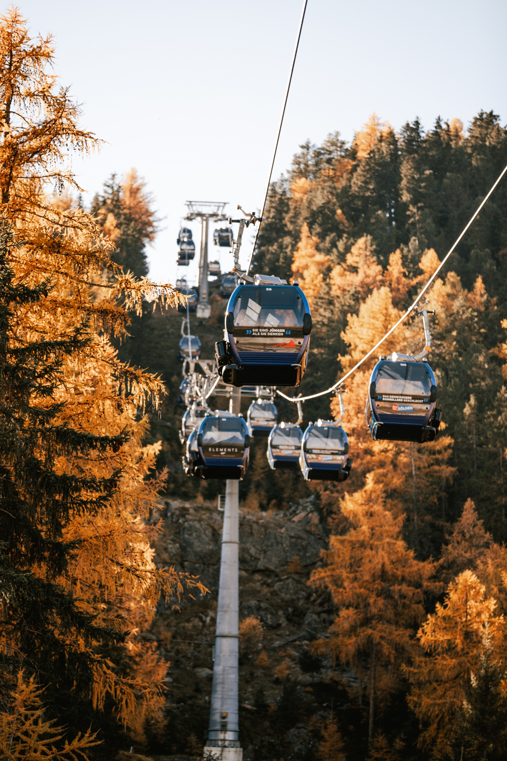 Bergbahnen Sölden im Herbst