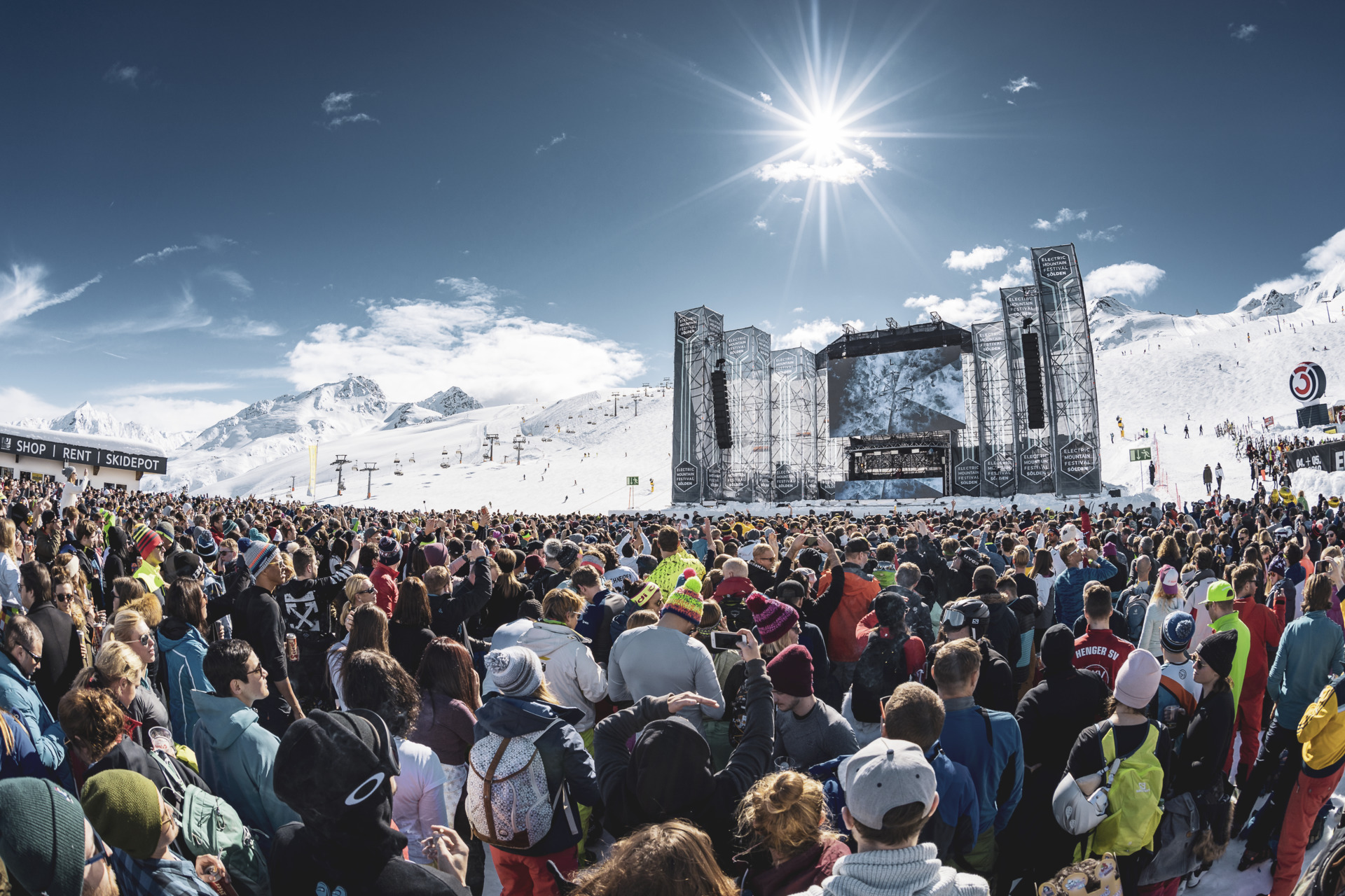 Electric Mountain Festival am Giggijoch in Sölden