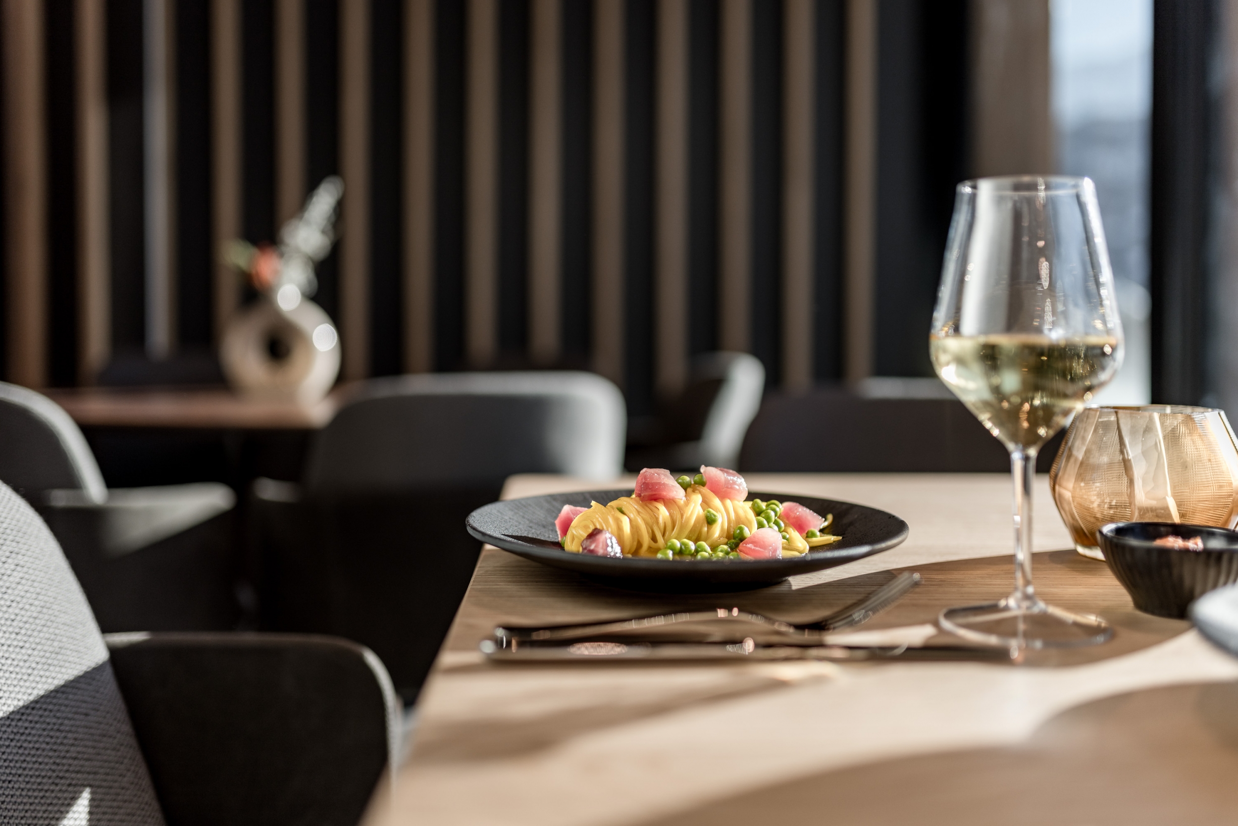Gerichte im Summit Bistro & Bar über den Dächern von Sölden Gerichte im Summit Bistro & Bar über den Dächern von Sölden