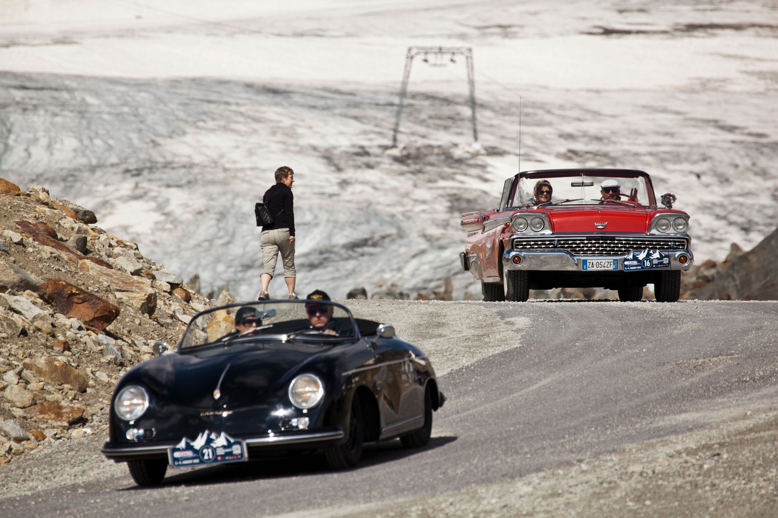 Ötztal Classic – Fairliner und Porsche am Gletscher