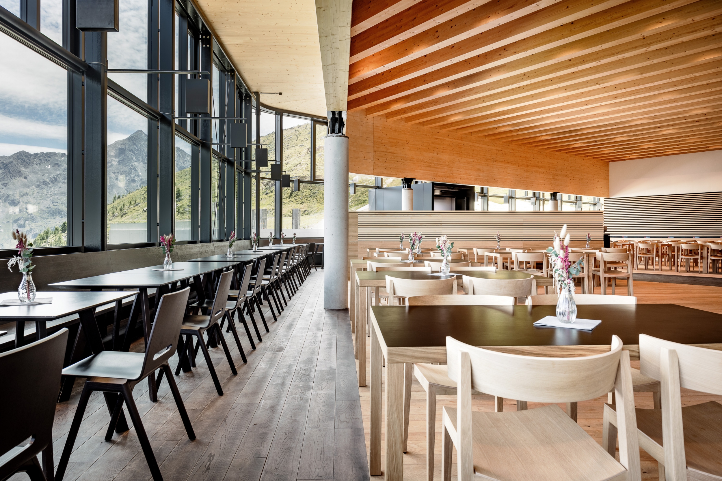 Falcon Marktrestaurant im Sommer - Innenaufnahme Falcon Marktrestaurant im Sommer - Innenaufnahme
