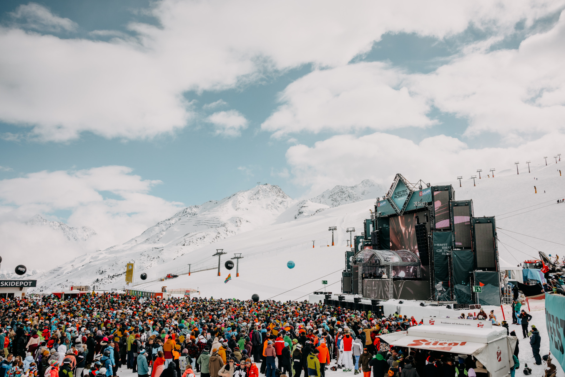 Electric Mountain Festival – Main Stage am Giggijoch in Sölden