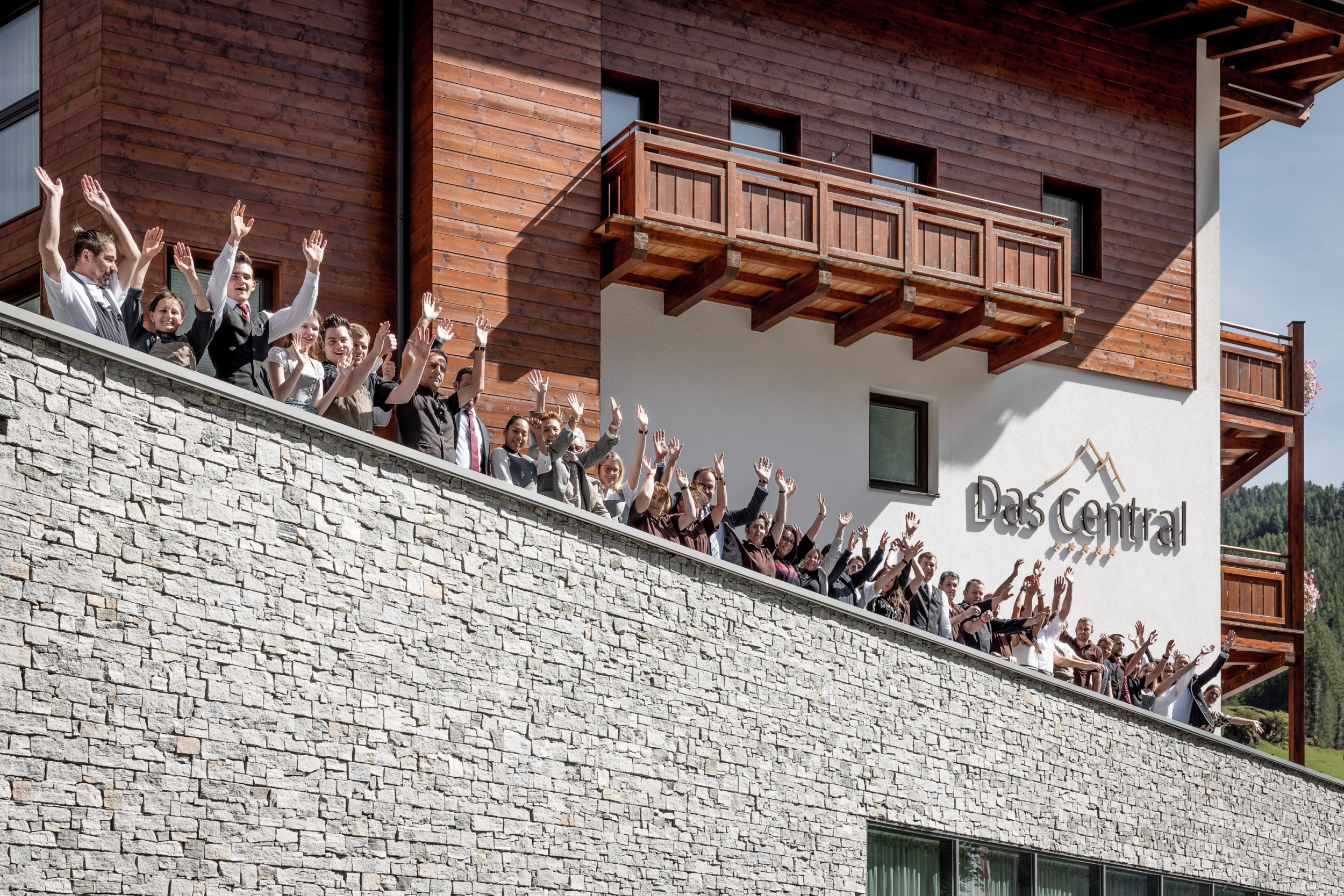 Mitarbeiter im 5-Sterne Hotel Das Central in Sölden