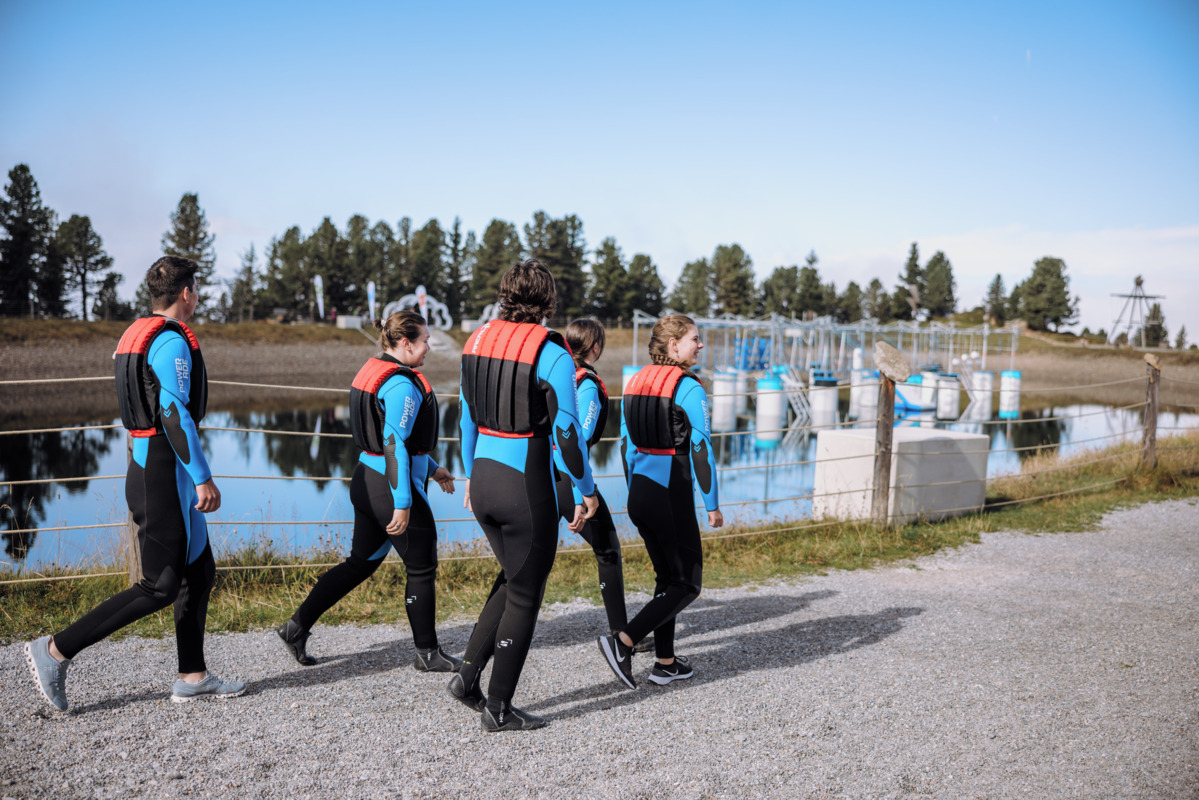 Actionreicher Ninja Park in den Bergen von Hochoetz mit direkter Lage am Speichersee Actionreicher Ninja Park in den Bergen von Hochoetz mit direkter Lage am Speichersee