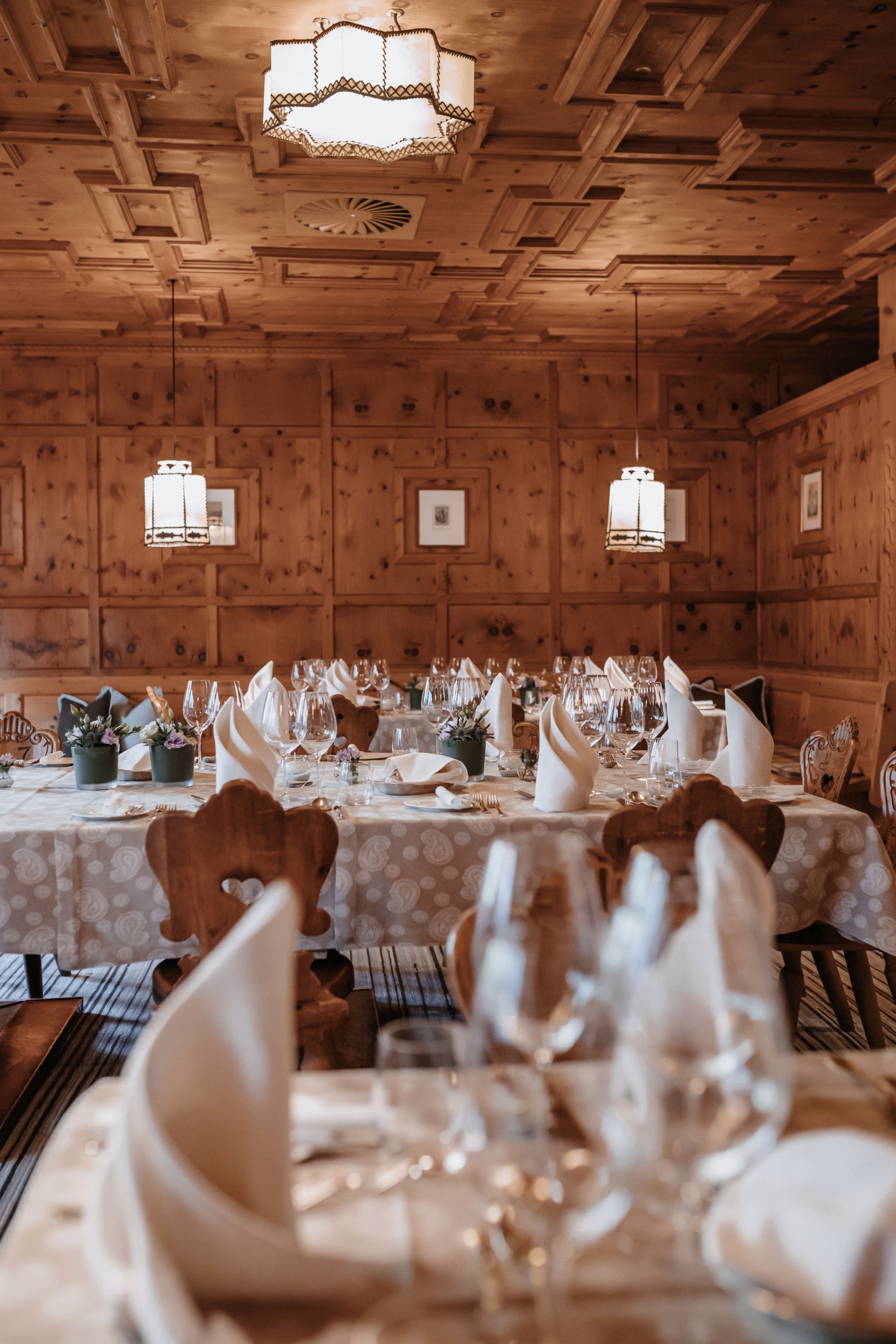 Hochzeitsfeier im Haubenrestaurant Ötztaler Stube im Hotel Das Central in Sölden