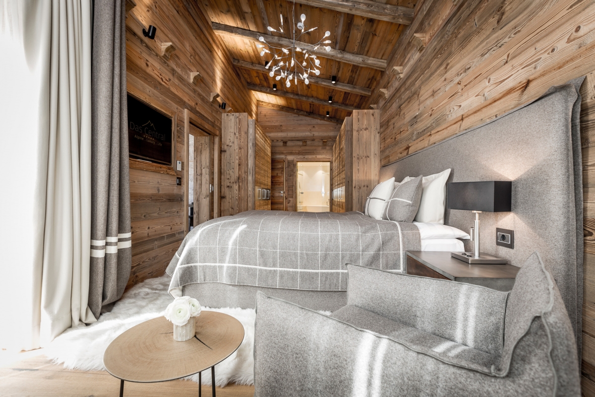 Präsidentensuite Schlafzimmer – Luxushotel Das Central in Sölden