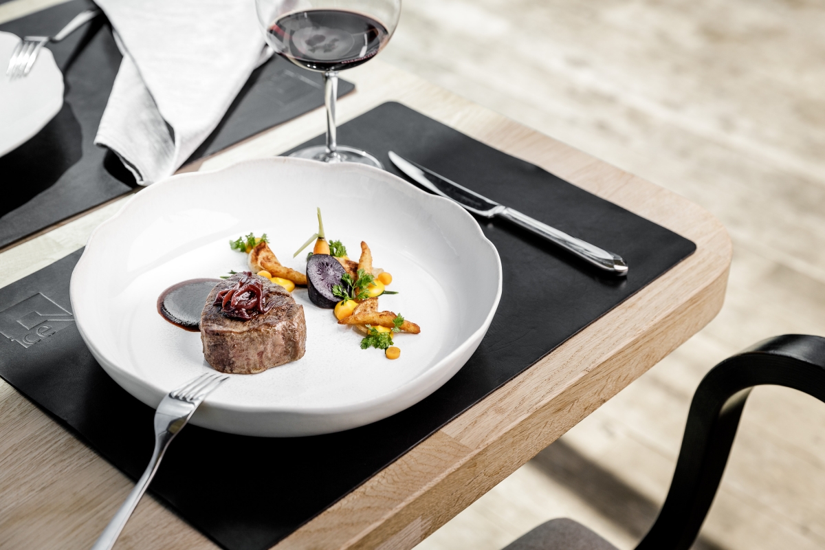 Rinderfilet im Gourmetrestaurant ice Q in Sölden