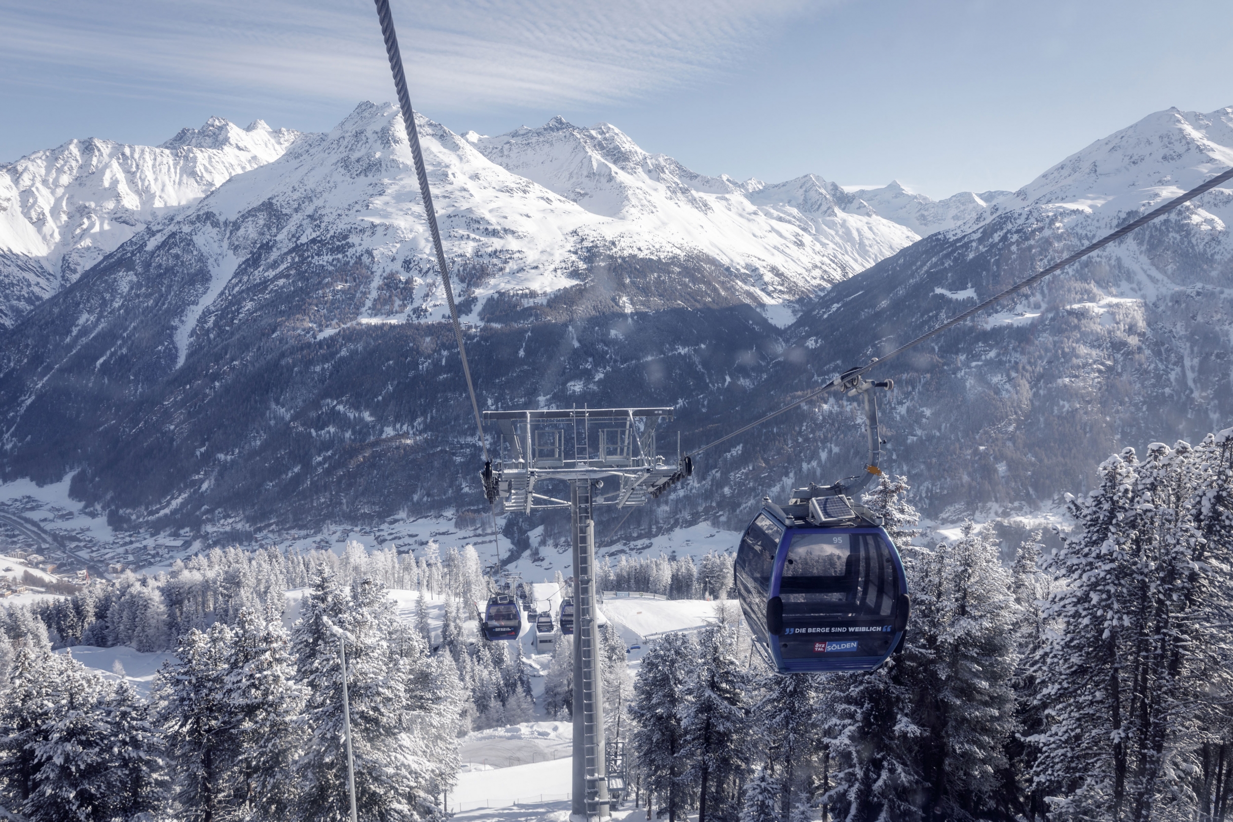 Skigebiet Sölden mit top-modernen Liftanlagen