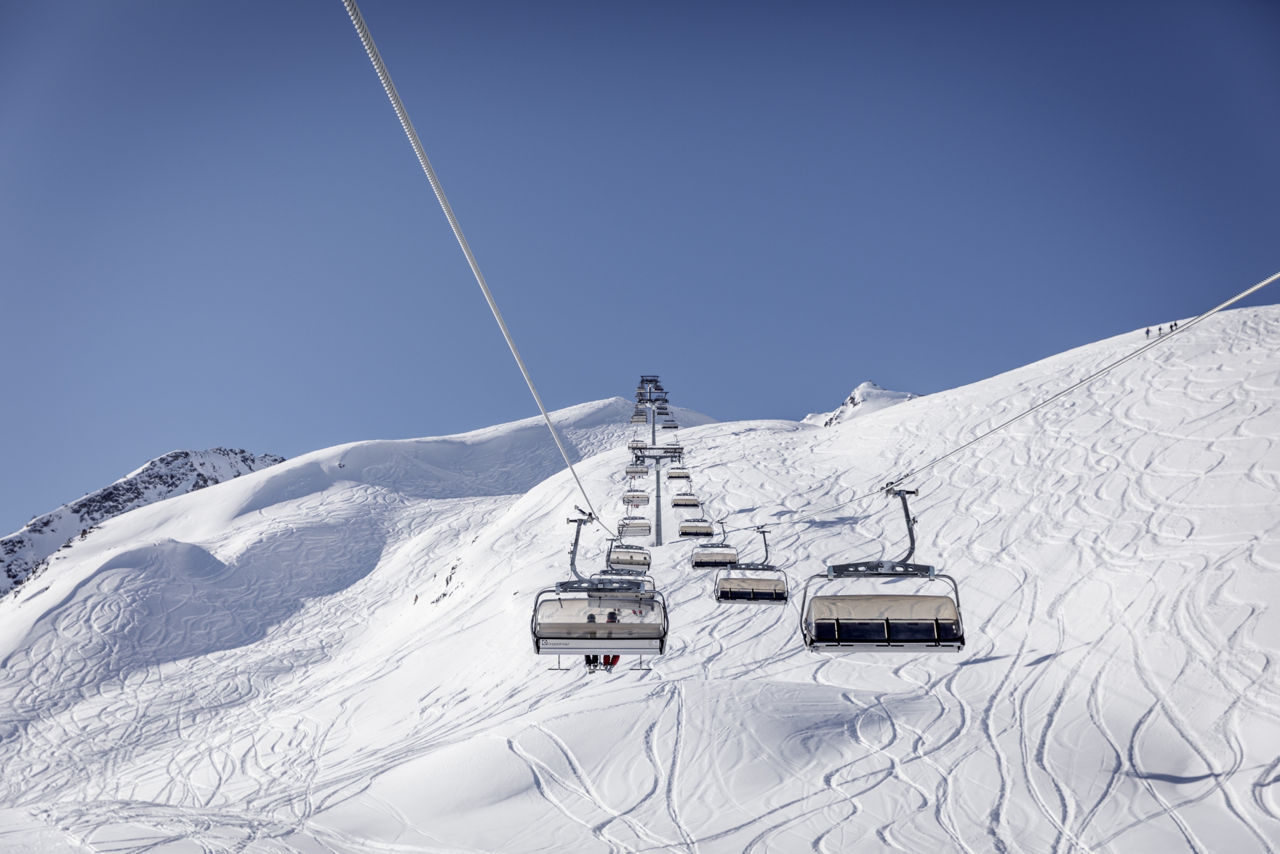 Sessellift Langegg im Skigebiet Sölden