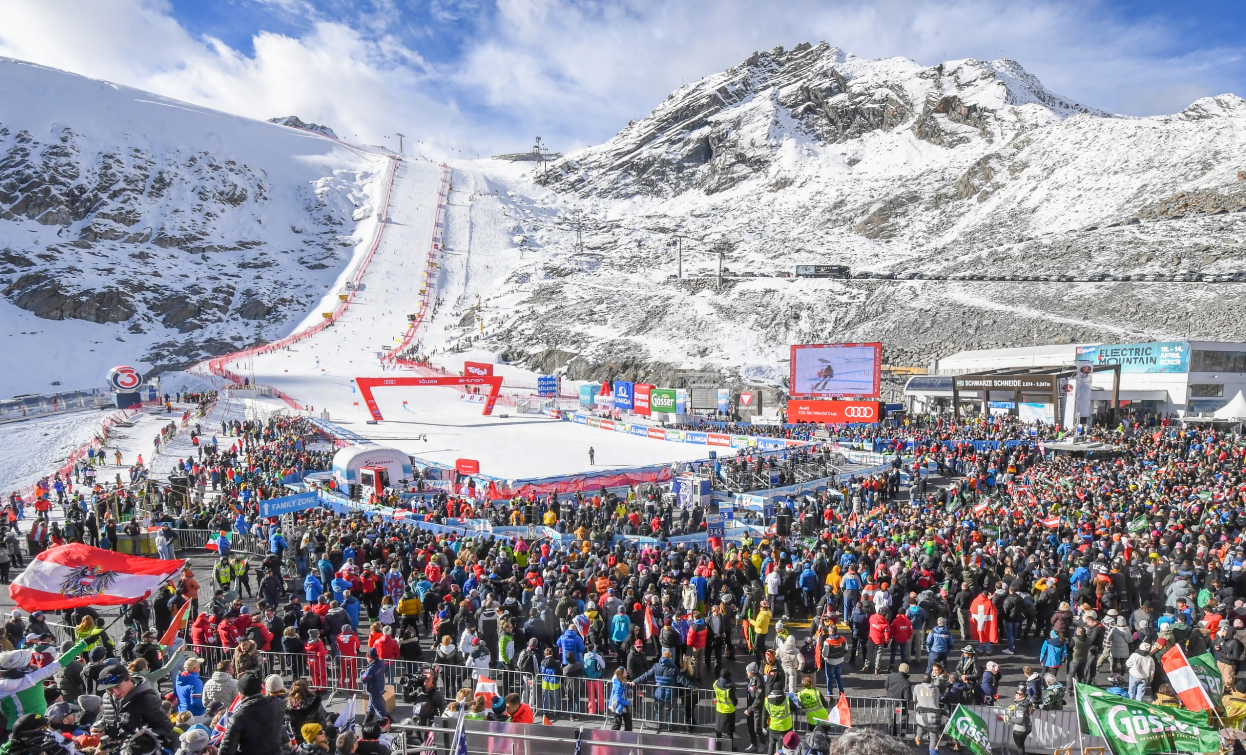 Weltcup-Wochenende jedes Jahr Ende Oktober in Sölden