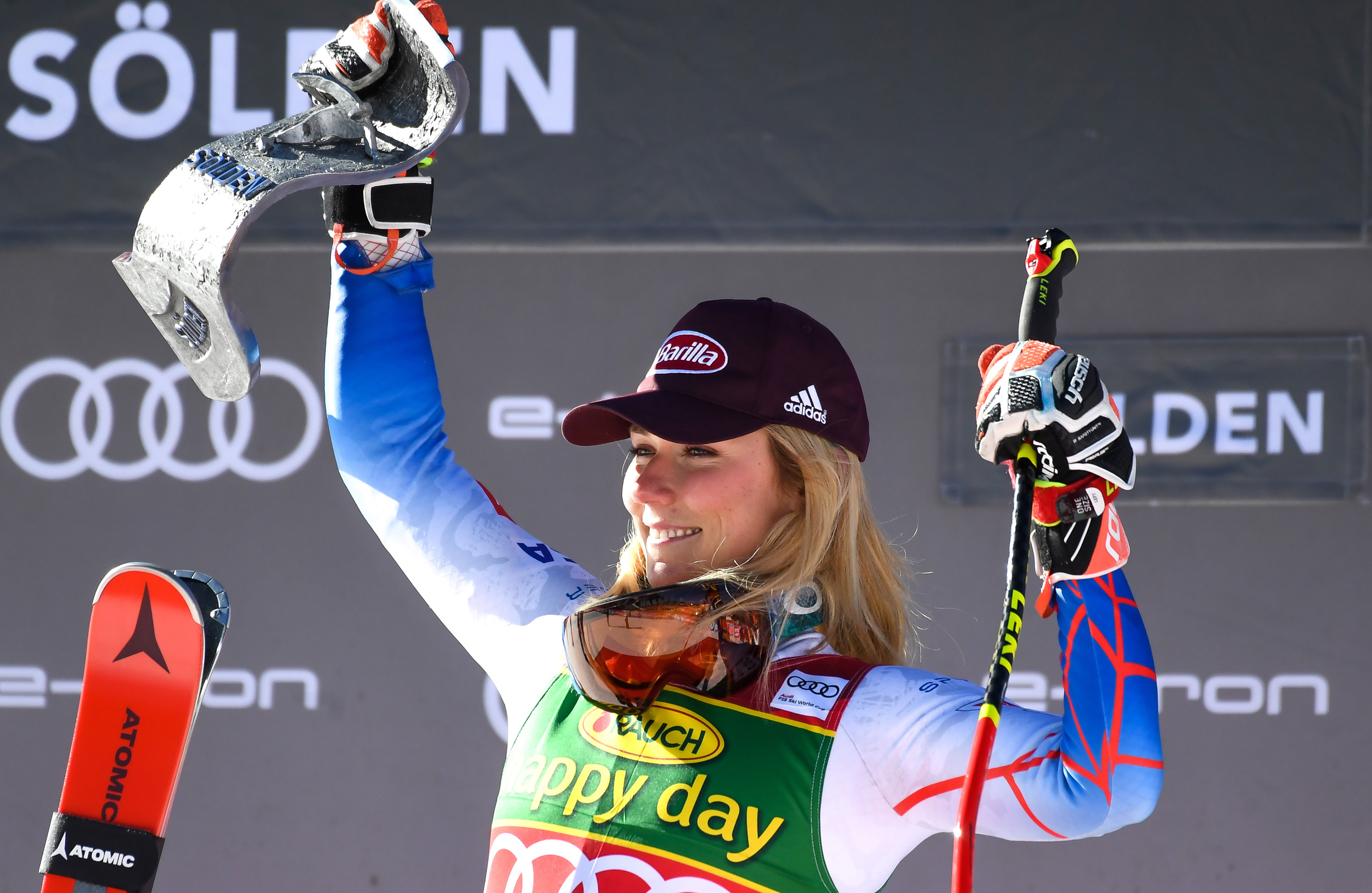 Mikaela Shiffrin, Siegerin vom Skiweltcup in Sölden 2021 