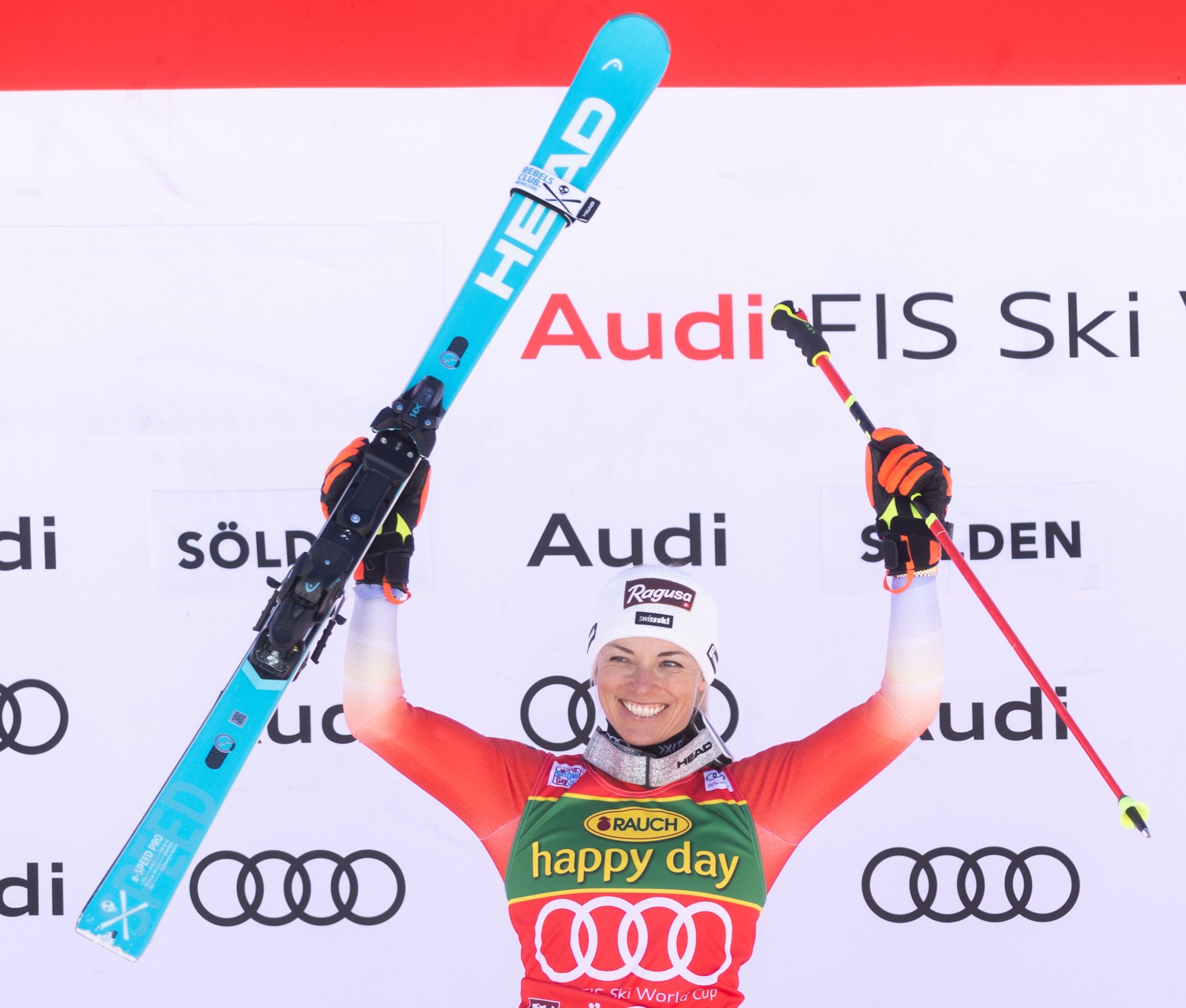 FIS Skiweltcup Opening Sölden 2023 - Gewinnerin Lara Gut-Berahmi