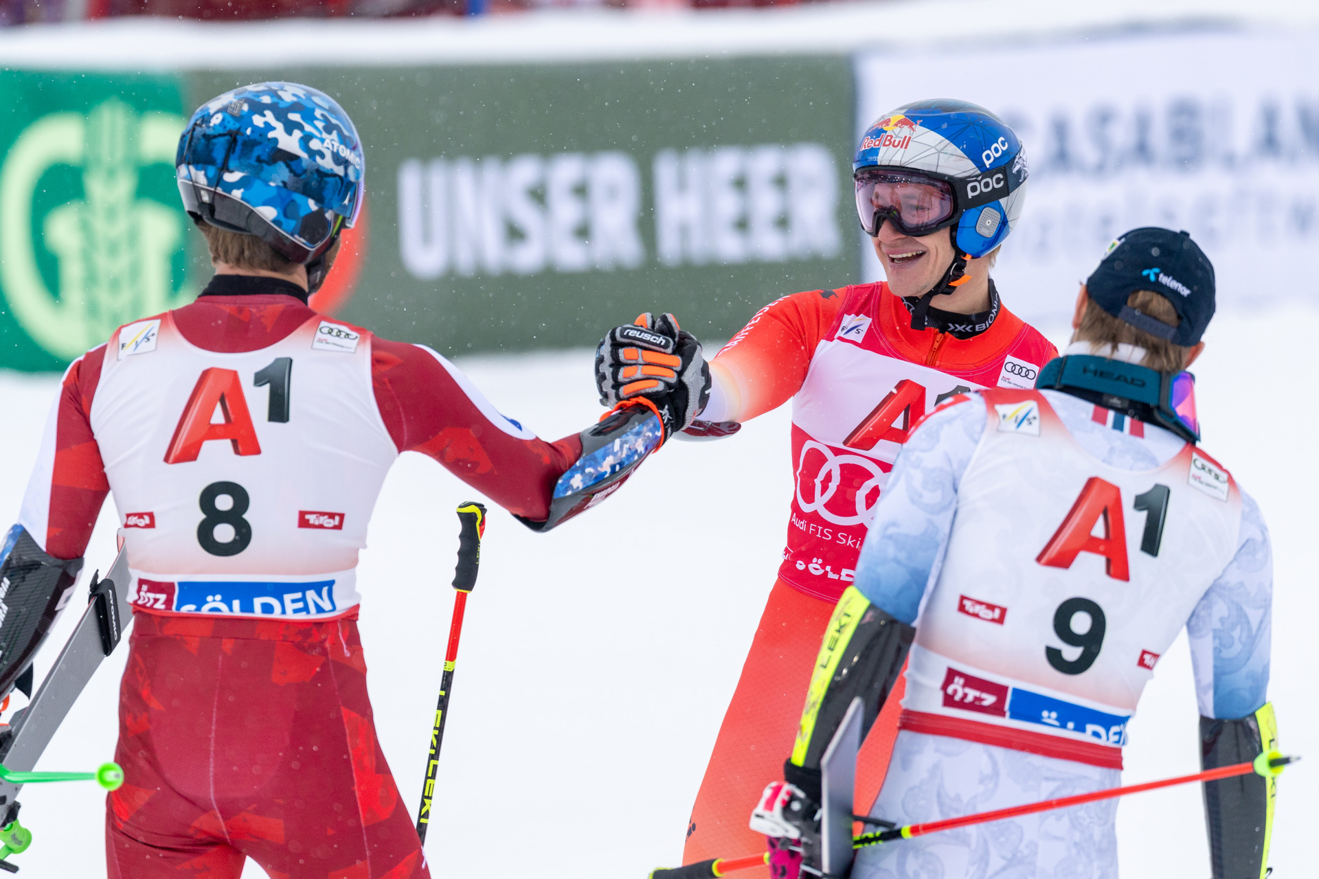 Sieger der Herren beim Skiweltcup-Opening in Sölden 2025