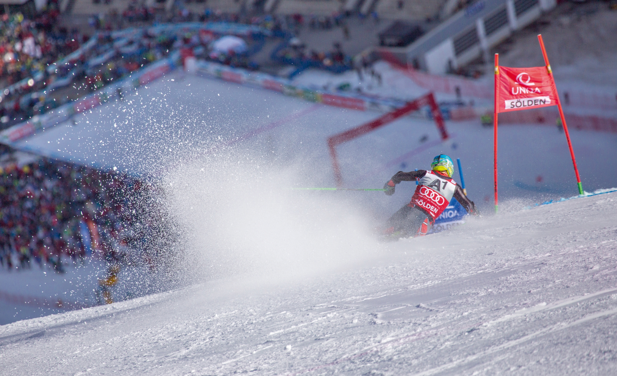 Sölden Skiweltcup am Rettenbachgletscher