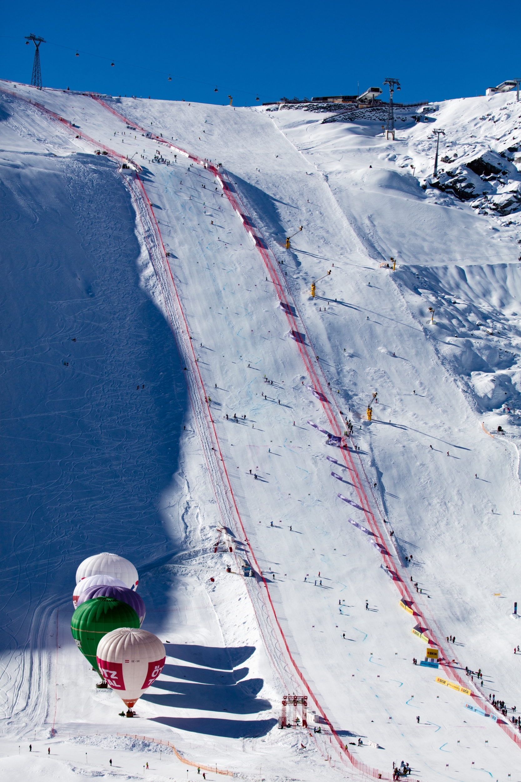 Skiweltcup am Gletscher in Sölden