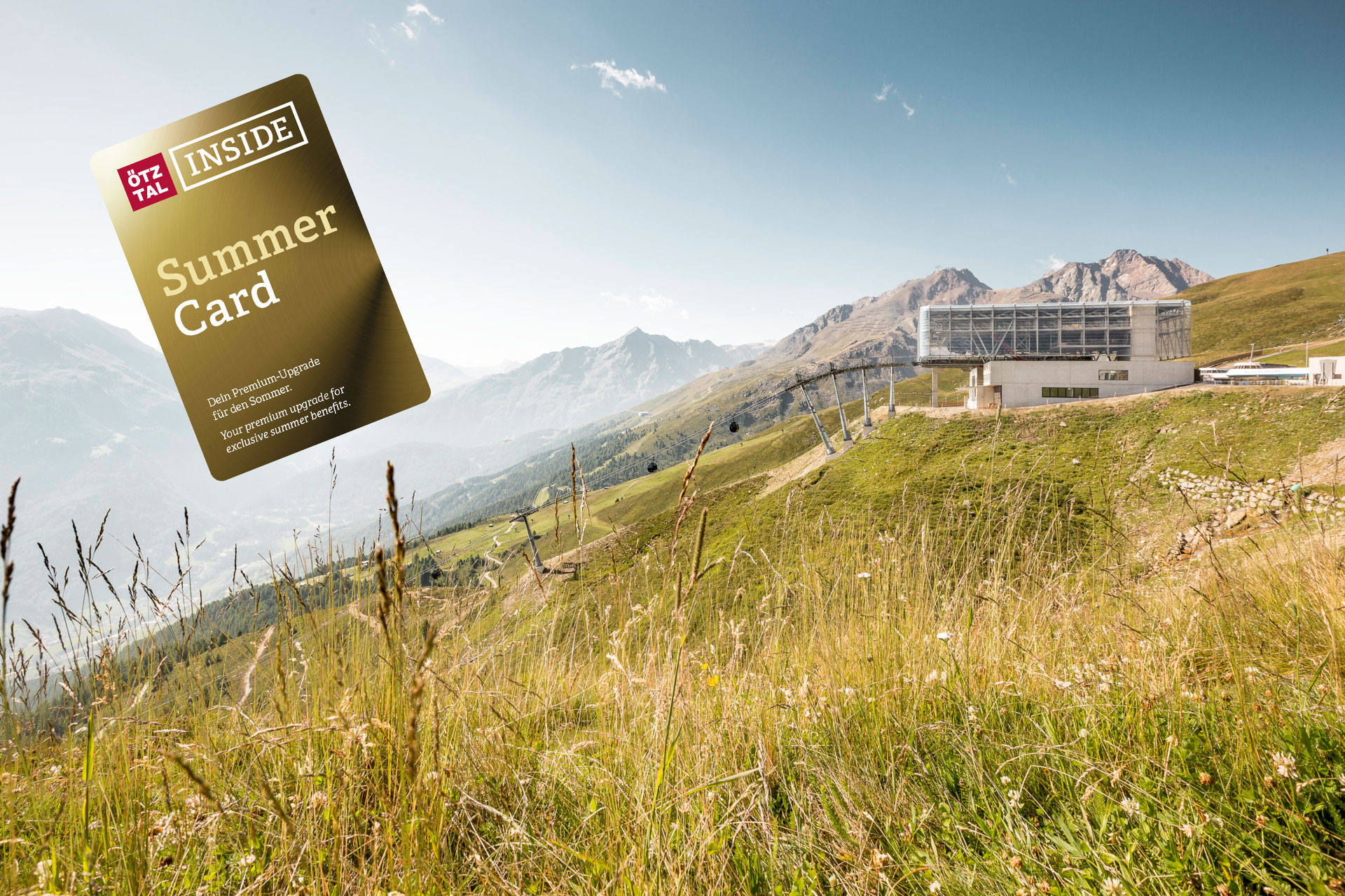 Ötztal Inside Summer Card – Freie Nutzung der Bergbahnen