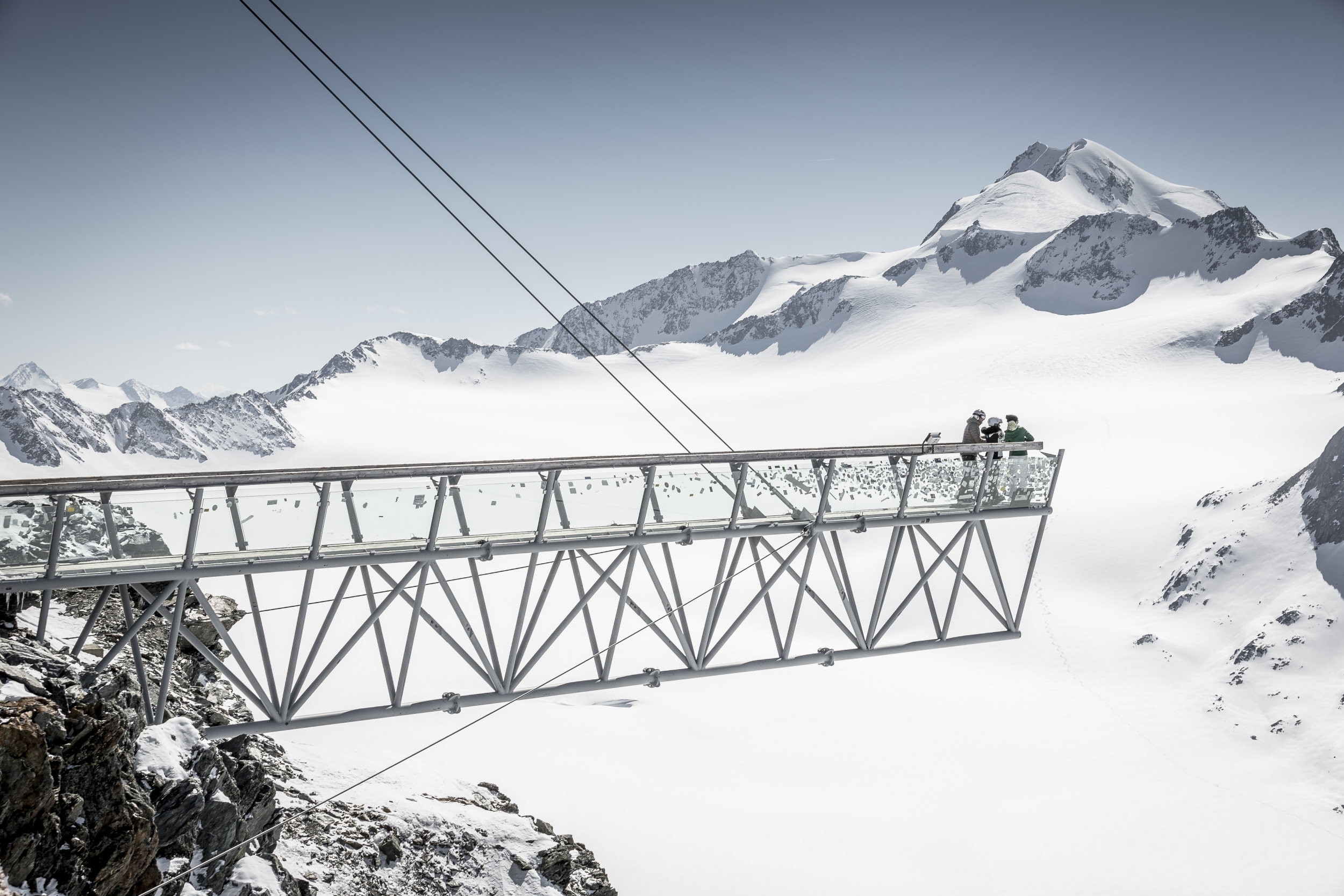 BIG3 Felssteg am Tiefenbachgletscher in Sölden