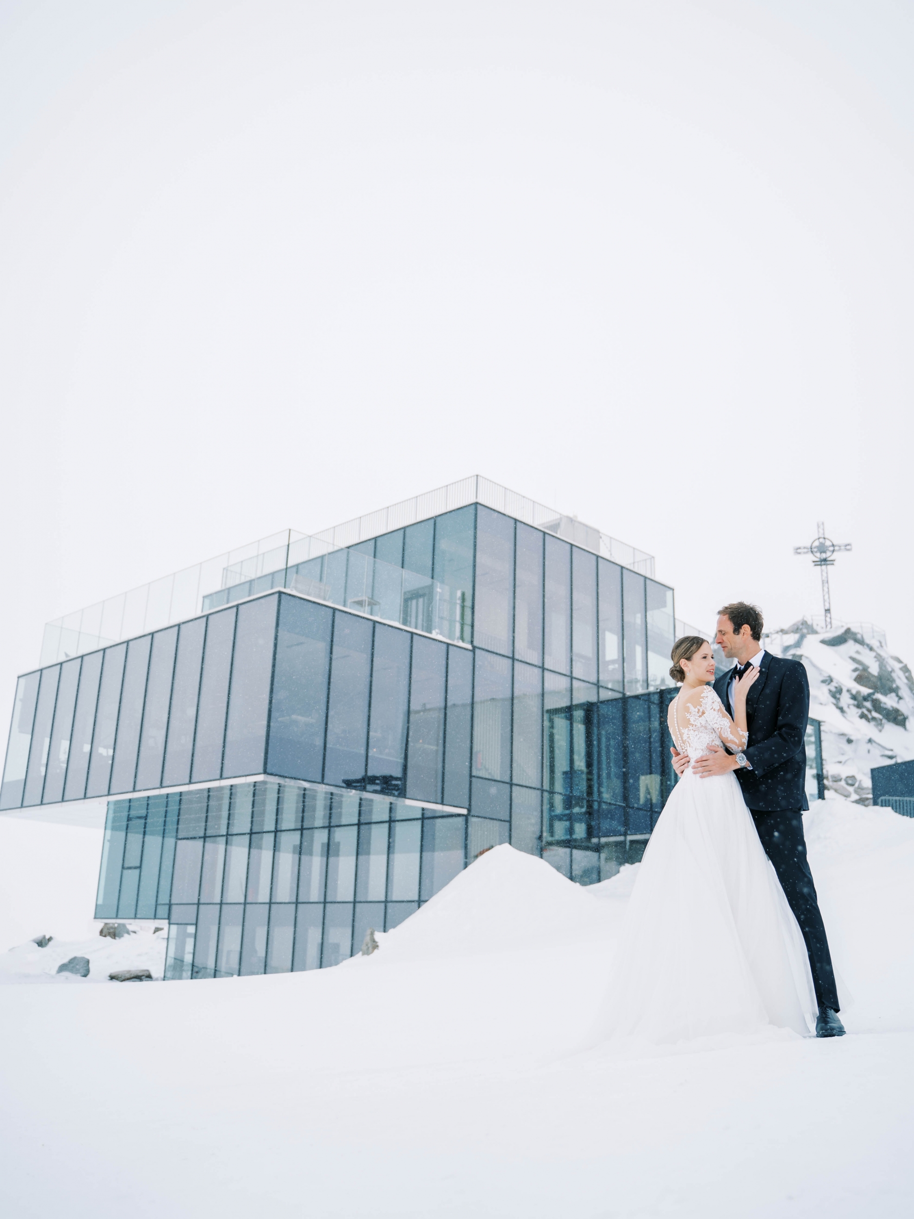 Winterhochzeit auf 3.000 m Seehöhe im ice Q in Sölden