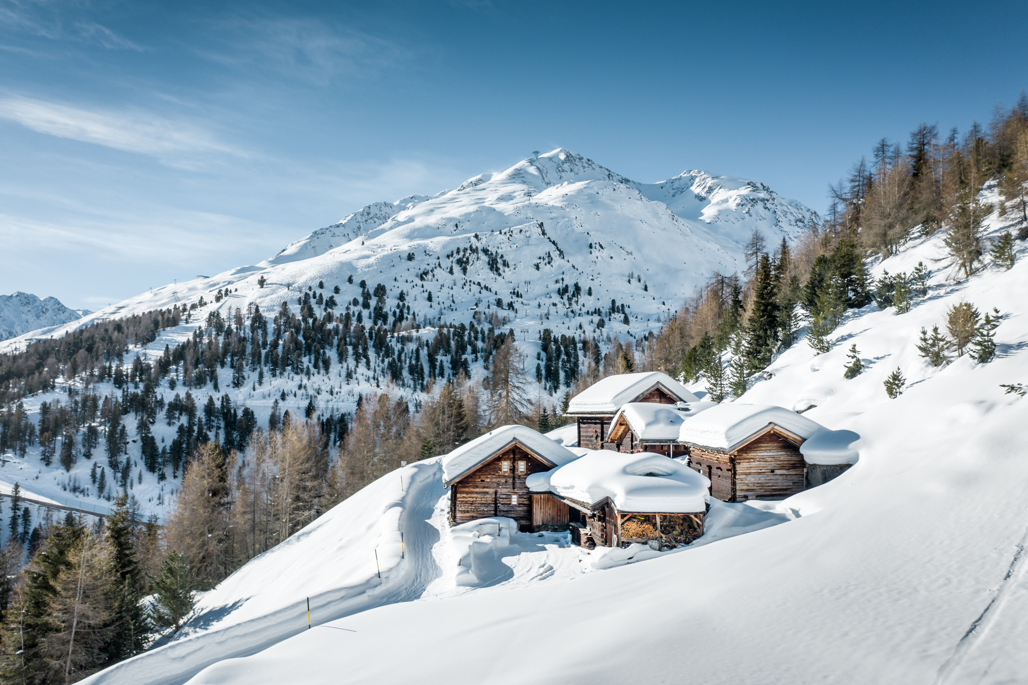 Winterlandschaft in Sölden