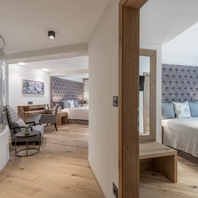 Familiensuite Chalet Ötztal im Hotel Das Central in Sölden