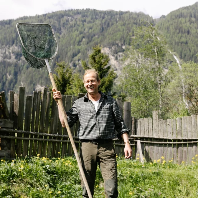 Längenfelder Fischproduzent Raimund Mrak