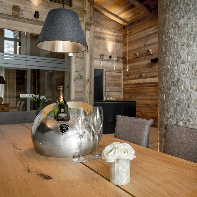 Präsidentensuite Esszimmer – Luxushotel Das Central in Sölden