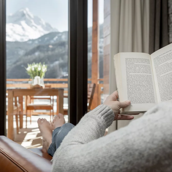 Präsidentensuite Leselounge – Luxushotel Das Central in Sölden