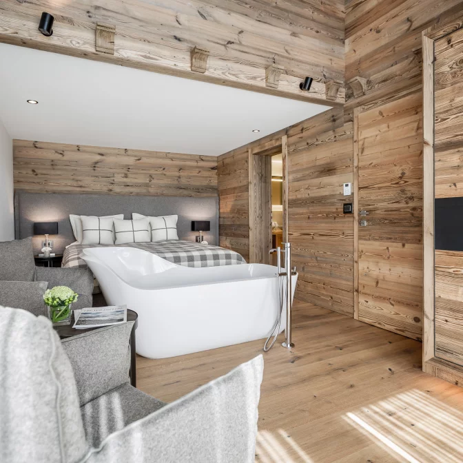 Präsidentensuite Schlafzimmer – Luxushotel Das Central in Sölden