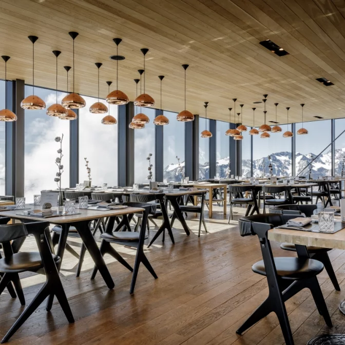 Österreichs höchstgelegenes 2-Haubenrestaurant ice Q in Sölden