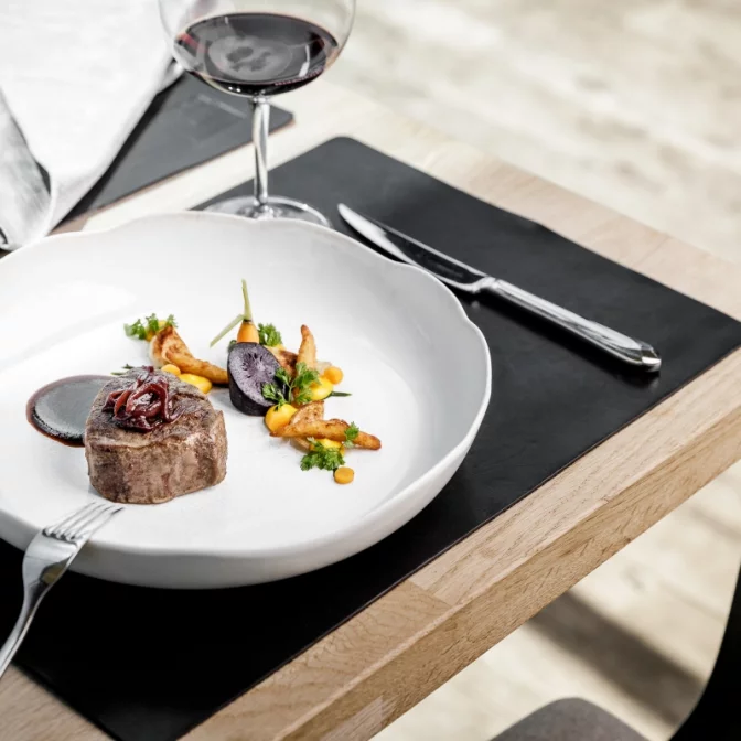 Rinderfilet im Gourmetrestaurant ice Q in Sölden