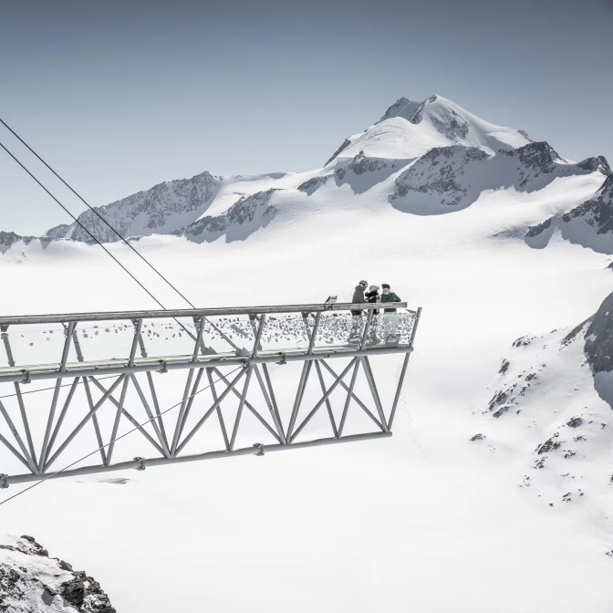 BIG3 Felssteg am Tiefenbachgletscher in Sölden